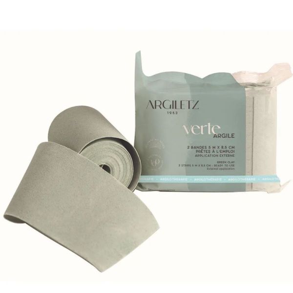 Argiletz Prêtes à l'emploi argile verte 2 bandes