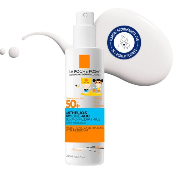 Roche Posay Anthelios Dermo-Pediatrics spray invisible SPF50+ sans parfum 200 ml