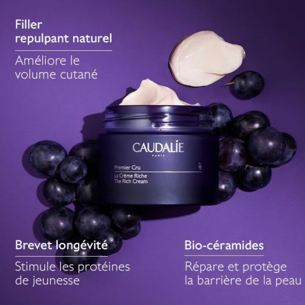 Caudalie Premier Cru La crème riche anti-âge recharge 50 ml