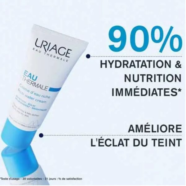 Uriage Eau Thermale crème d'eau riche peaux sèches à très sèches 40ml