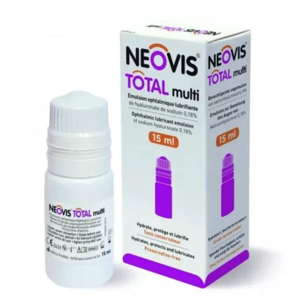 Neovis émulsion ophtalmique lubrifiante Total Multi 15ml