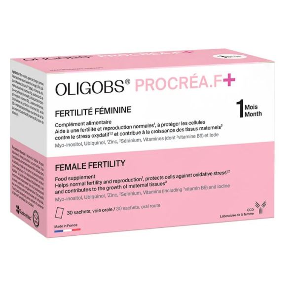 Ccd Oligobs Procréa F+ fertilité féminine 30 sachets