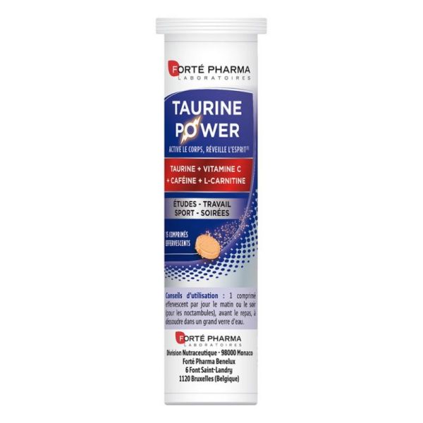 Forté Pharma Taurine Power 15 Comprimés Effervescents