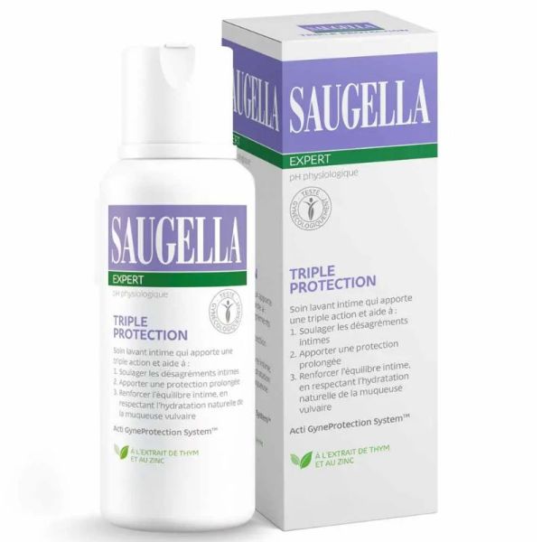Saugella Triple protection soin lavant intime inconforts intimes 250ml
