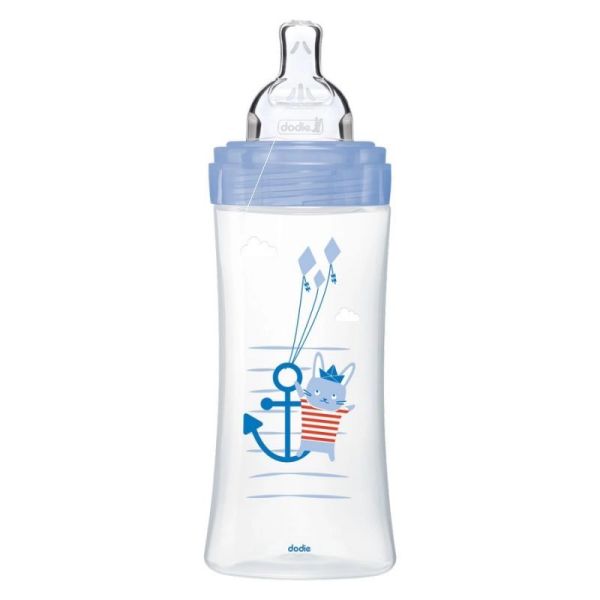 Dodie Biberon Sensation+ marin débit 3 +6 mois 330ml
