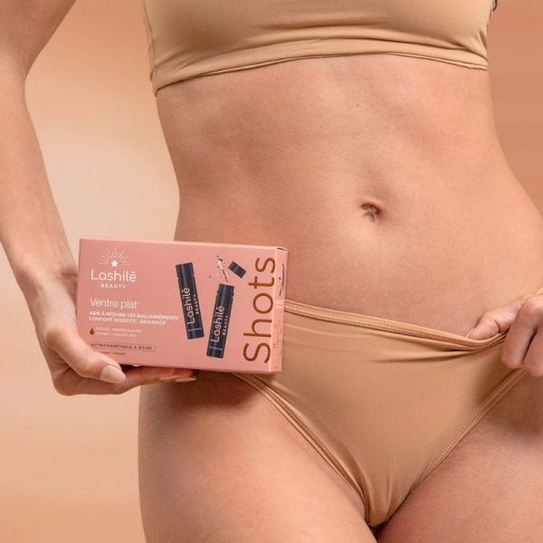 Lashilé Beauty  Shots ventre plat réduit les ballonnements x14 shots X15ml