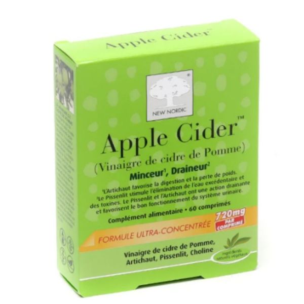 New Nordic Apple Cider minceur draineur 60 comprimés
