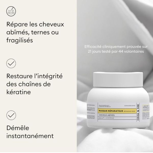 Oma & Me masque réparateur cheveux abîmés 250ml