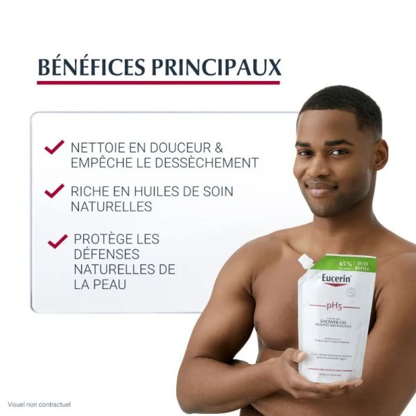 Eucerin Ph5 huile de douche éco recharge 400ml