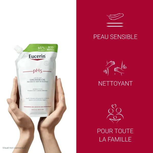 Eucerin Ph5 huile de douche éco recharge 400ml