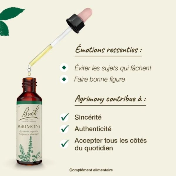 Fleurs de Bach Original Agrimony 20ml