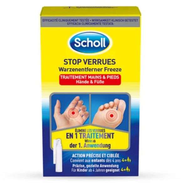Scholl SOS verrues traitement pieds et mains 80ml