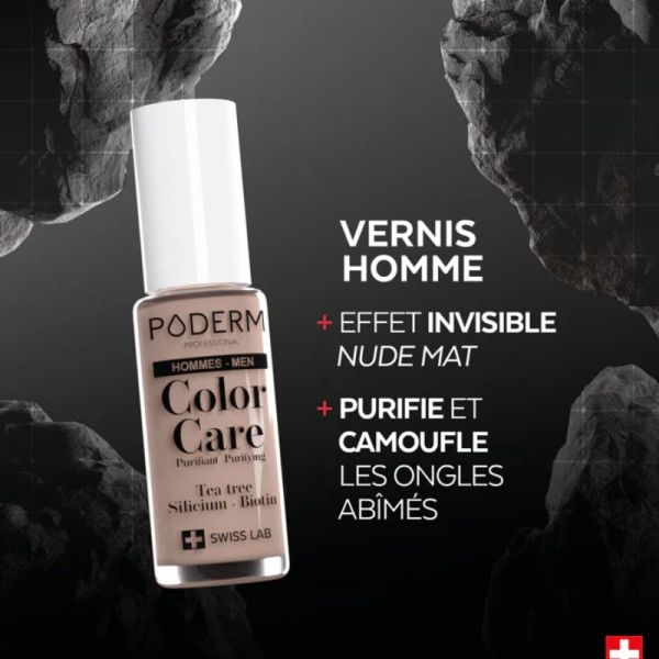 Poderm Color Care vernis à ongles soin tea tree Homme 8ml