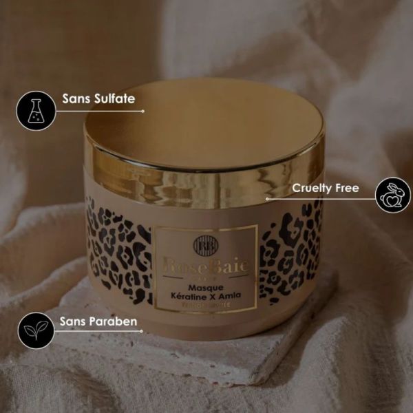 RoseBaie masque duo Amla & kératine brillance & gainage 500ml