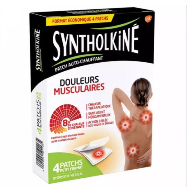 Syntholkiné Patch Chauffant Petit Format 4 Patchs