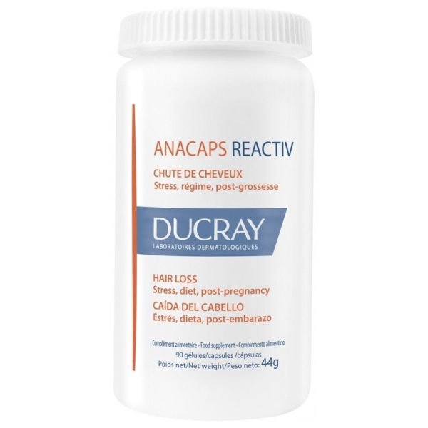 Ducray Anacaps Reactiv Chute de Cheveux Réactionnelle 90 Capsules