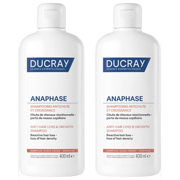 Ducray Anaphase shampooing antichute réactionnelle lot de 2x400ml