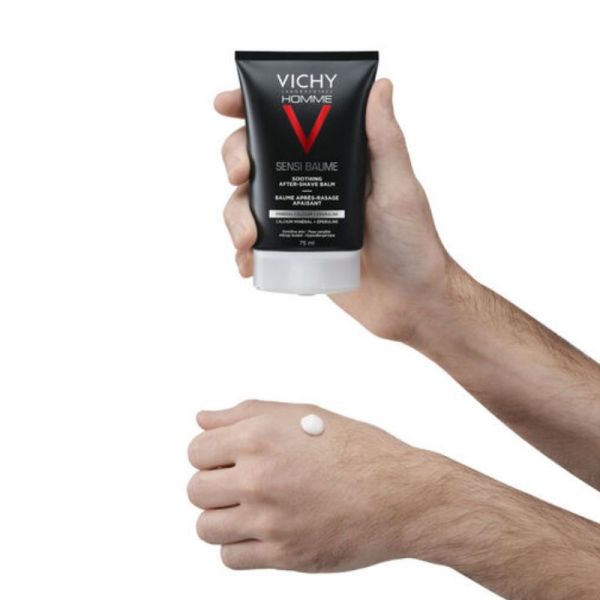 Vichy homme sensi baume baume après-rasage apaisant 75ml
