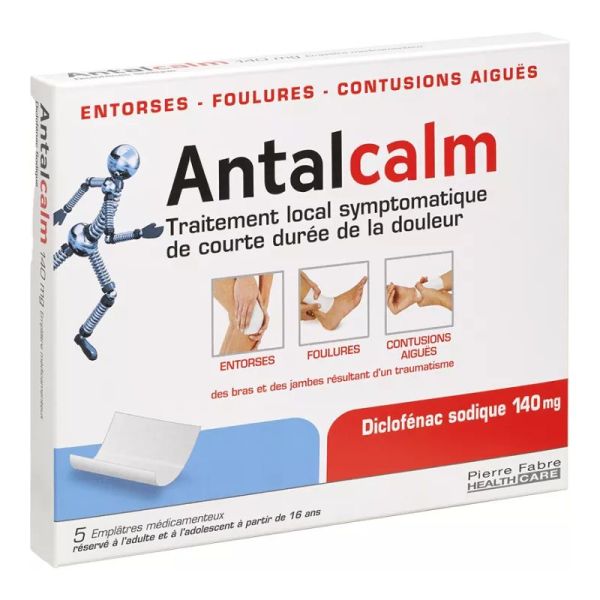 Antalcalm Diclofenac 140mg 5 emplatres