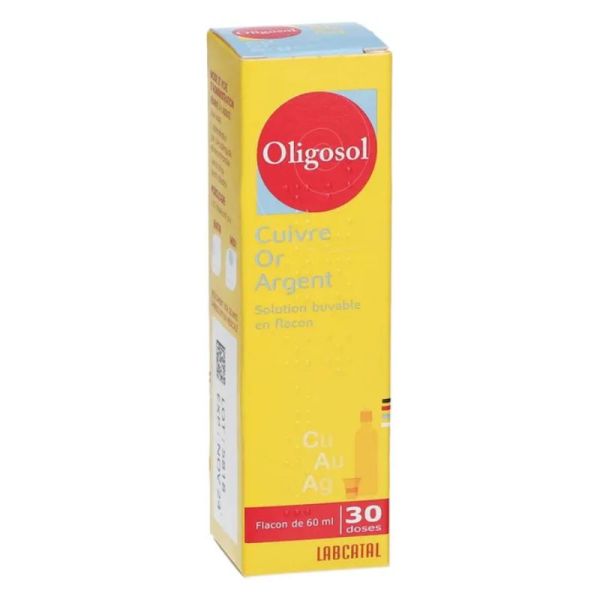 Oligosol Cuivre Or Argent solution buvable flacon 60ml