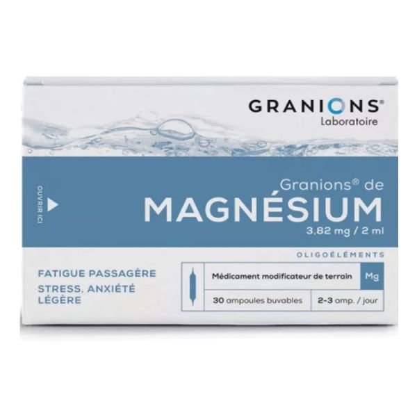 Granions Magnésium Oligoélément 30 Ampoules Buvables