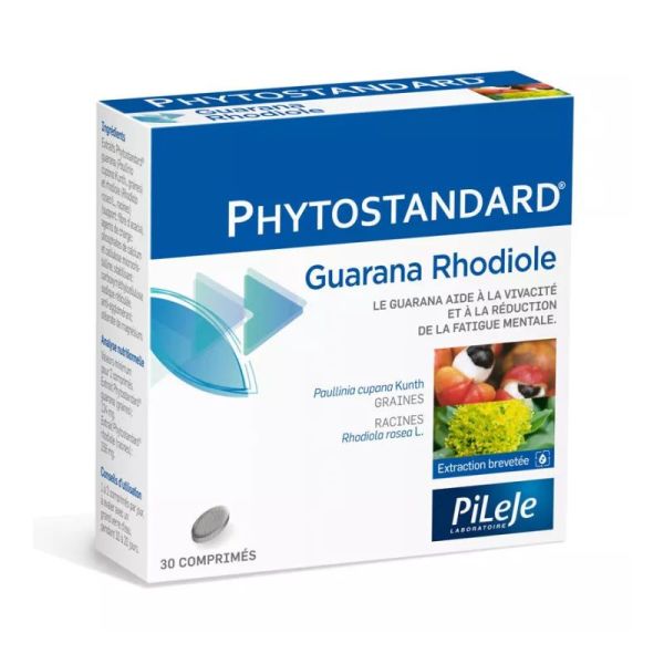 Pileje Phytostandard Guarana Rhodiole 30 comprimés