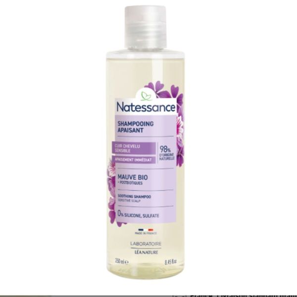Natessance shampoing cuir chevelu sensible 250 ml