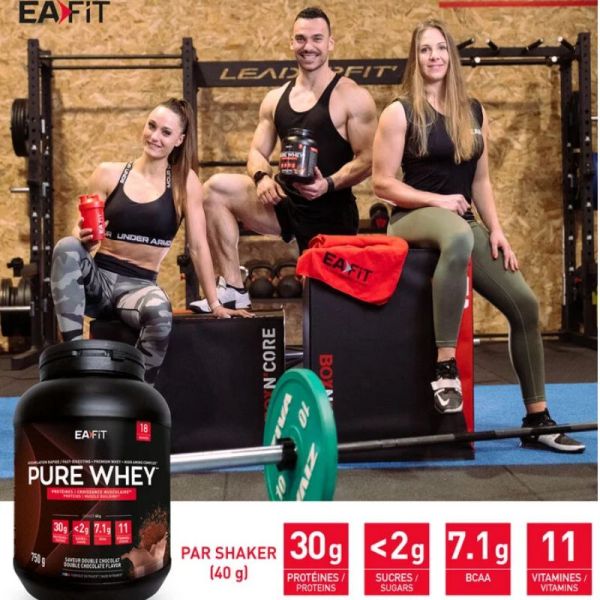 EaFit Pure Whey boisson double chocolat 360g