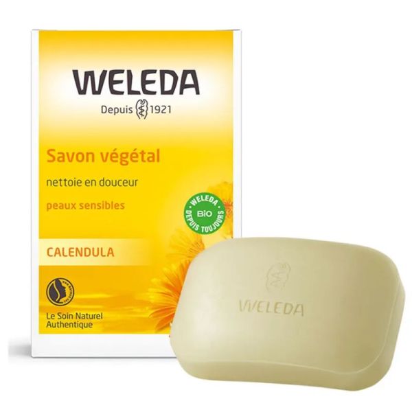 Weleda Calendula savon végétal peaux sensibles 100g