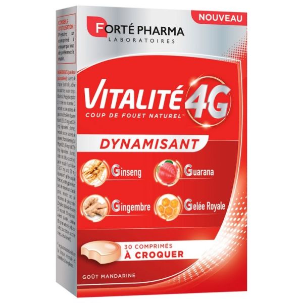 Forté Pharma Vitalité 4G dynamisant 30 comprimés à croquer