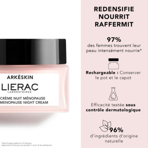 Lierac Arkéskin la crème nuit ménopause 50ml
