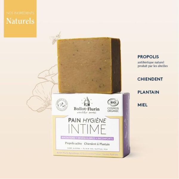 Ballot-Flurin pain hygiène intime Bio 100g
