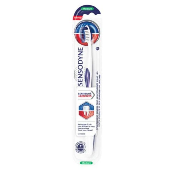 Sensodyne brosse a dents sensibilité et gencives Medium