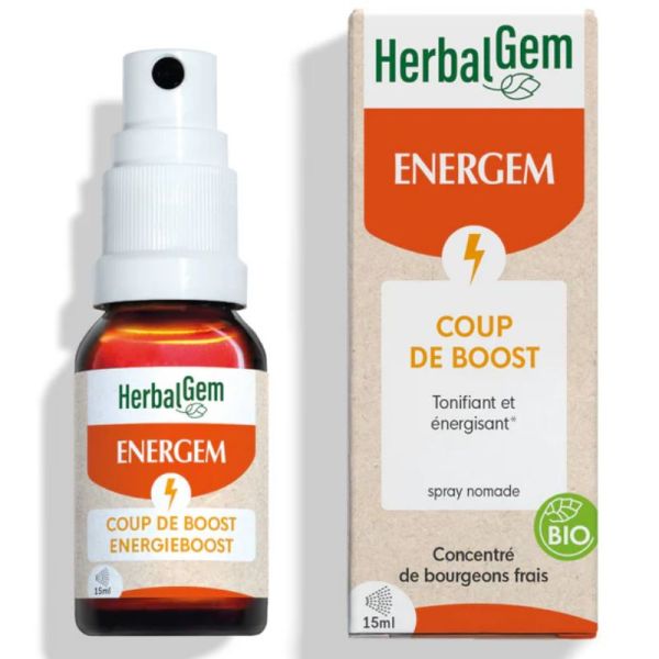 Herbalgem EnerGem coup de boost spray Bio 15 ml
