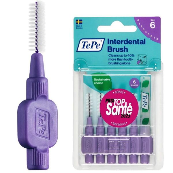 TePe Brossettes Interdentaires 6 Unités Taille 6 violet
