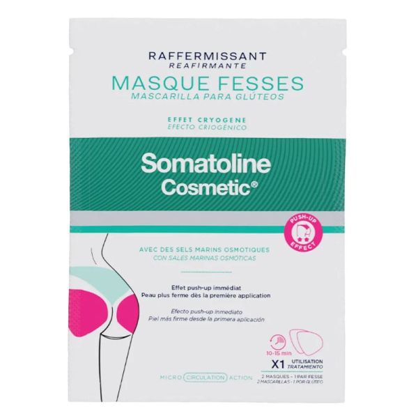 Somatoline Cosmetic raffermissant 1 paire de masques fesses