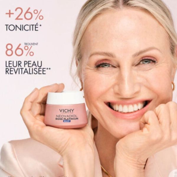 Vichy Neovadiol rose platinium crème de nuit revitalisante et repulpante 50ml