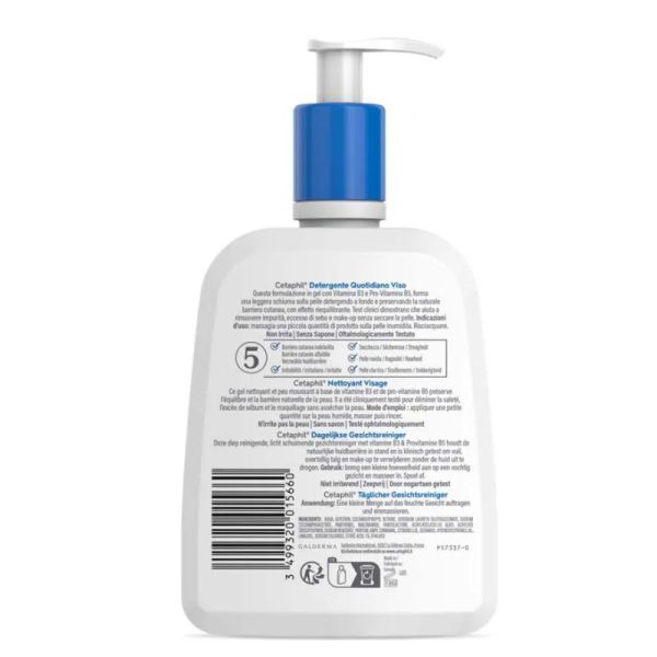 Cetaphil nettoyant visage peaux sensibles mixtes à grasses 237ml