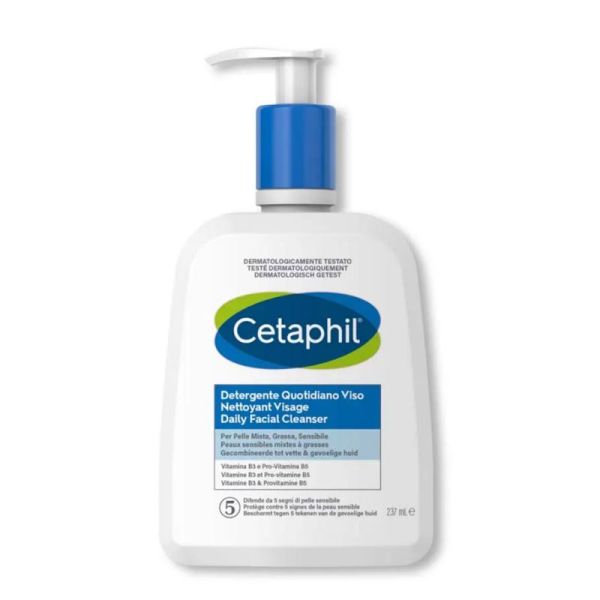 Cetaphil nettoyant visage peaux sensibles mixtes à grasses 237ml