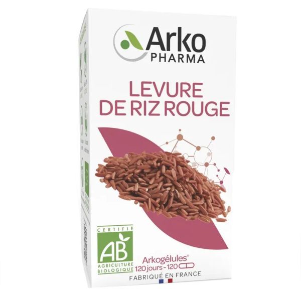 Arkogélules levure de riz rouge bio 120 gélules