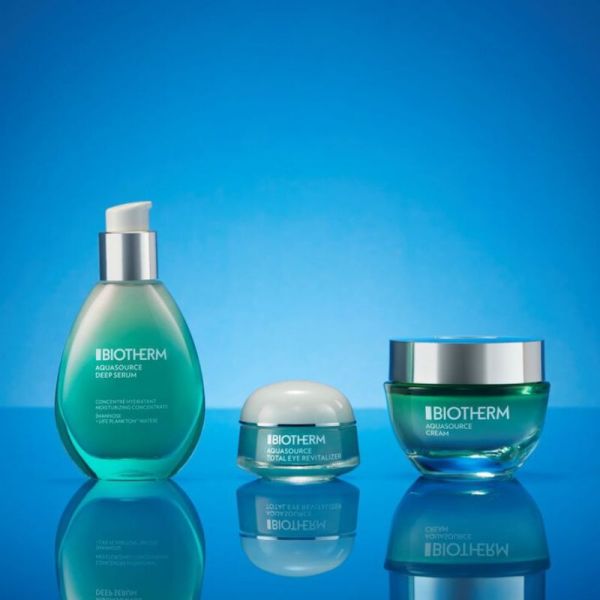Biotherm Aquasource Total Eye Revitalizer gel crème contour des yeux à la caféine 15ml