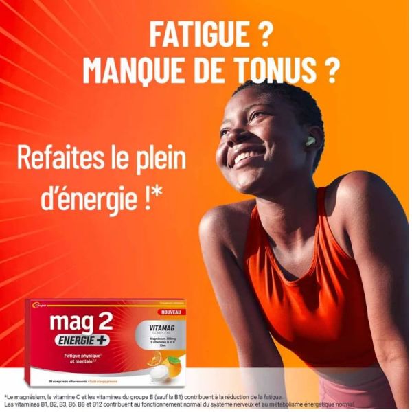 Mag 2 Énergie+ 30 comprimés effervescents