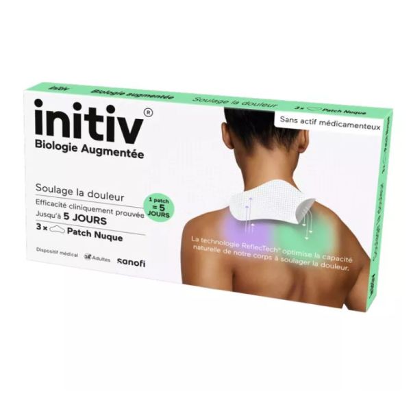 Initiv soulage la douleur 3 patchs nuque