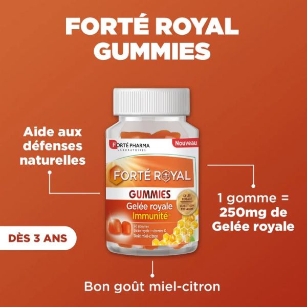 Forté Pharma Gelée Royale immunité 60 gummies