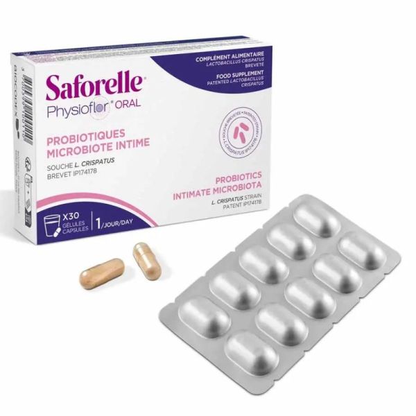 Saforelle Physioflor voie orale flore Intime 30 gélules