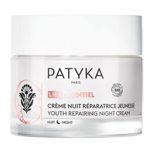 Patyka Lift Essentiel crème nuit réparatrice jeunesse bio 50ml