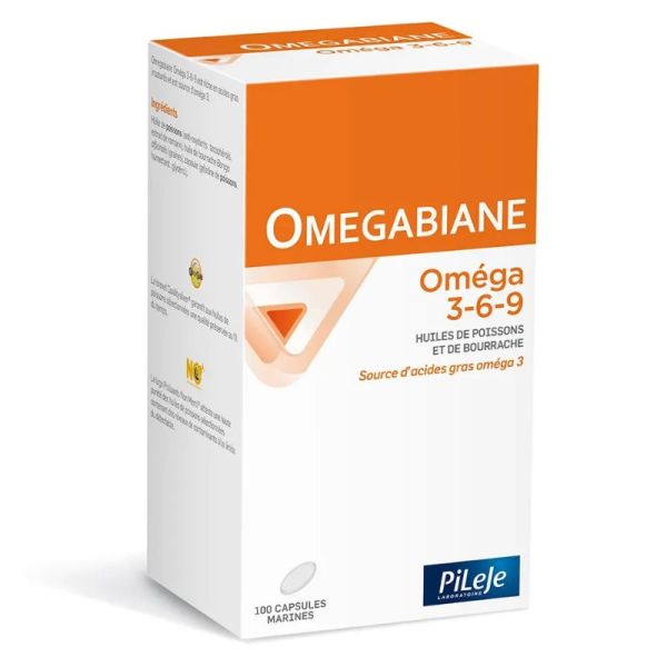 Pileje Omegabiane Oméga 3-6-9 100 capsules marines