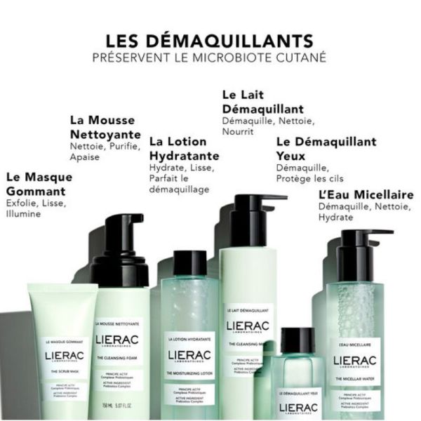 Lierac L'eau micellaire démaquille visage et yeux 200ml