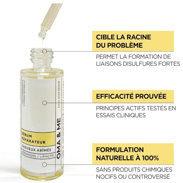 Oma & Me sérum réparateur pour pointes sèches 30ml