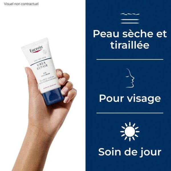 Eucerin UreaRepair crème visage 5% Urée peaux sèches à très sèches 50ml
